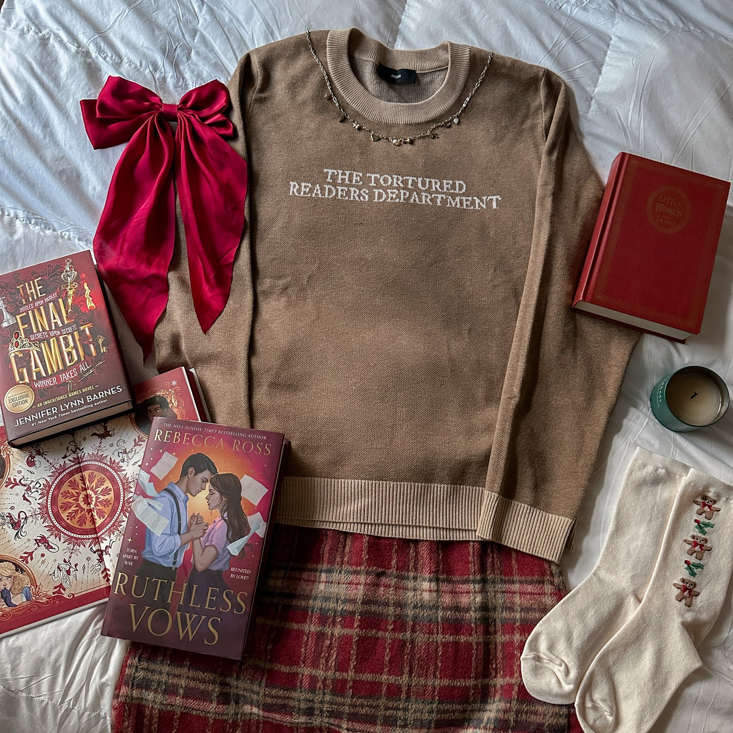 TORTURED READER KNIT SWEATER