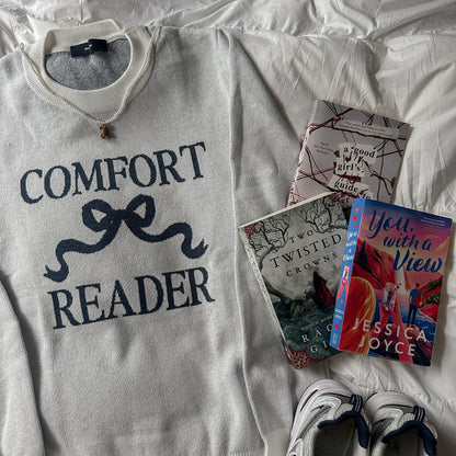 COMFORT READER KNIT SWEATER