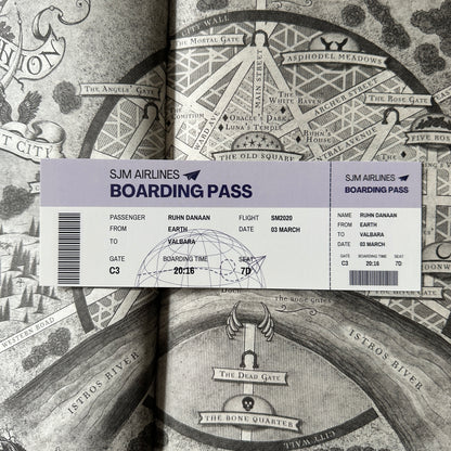 BOARDING PASS BOOKMARKS *SJM MALES