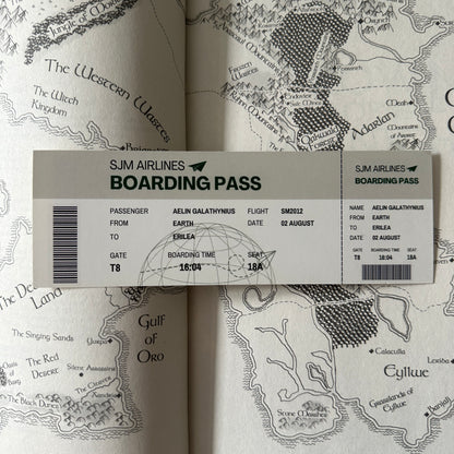 BOARDING PASS BOOKMARKS *SJM FEMALES