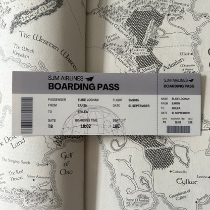 BOARDING PASS BOOKMARKS *SJM FEMALES