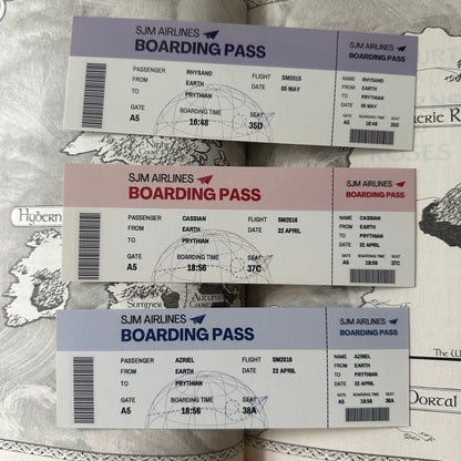 BOARDING PASS BOOKMARKS *SJM MALES
