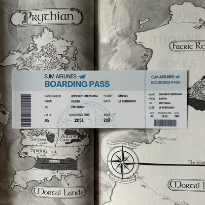 BOARDING PASS BOOKMARKS *SJM FEMALES