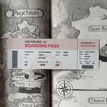 BOARDING PASS BOOKMARKS *SJM FEMALES