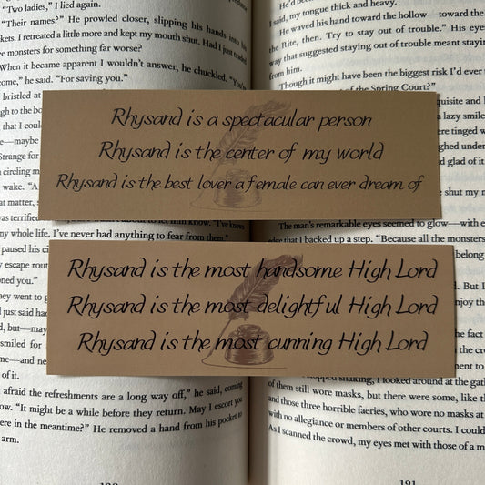 HIGH LORD RHYSAND BOOKMARK