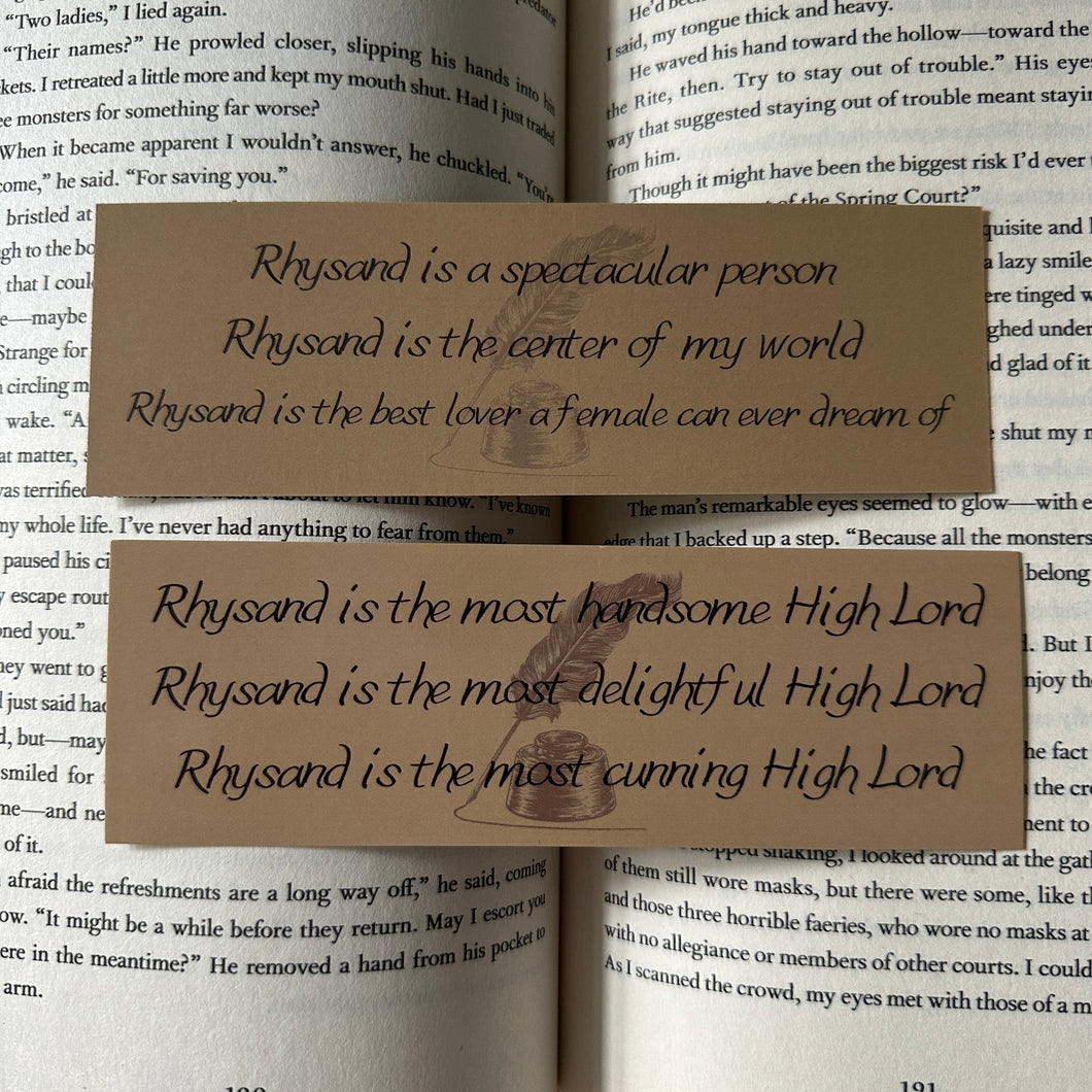 HIGH LORD RHYSAND BOOKMARK