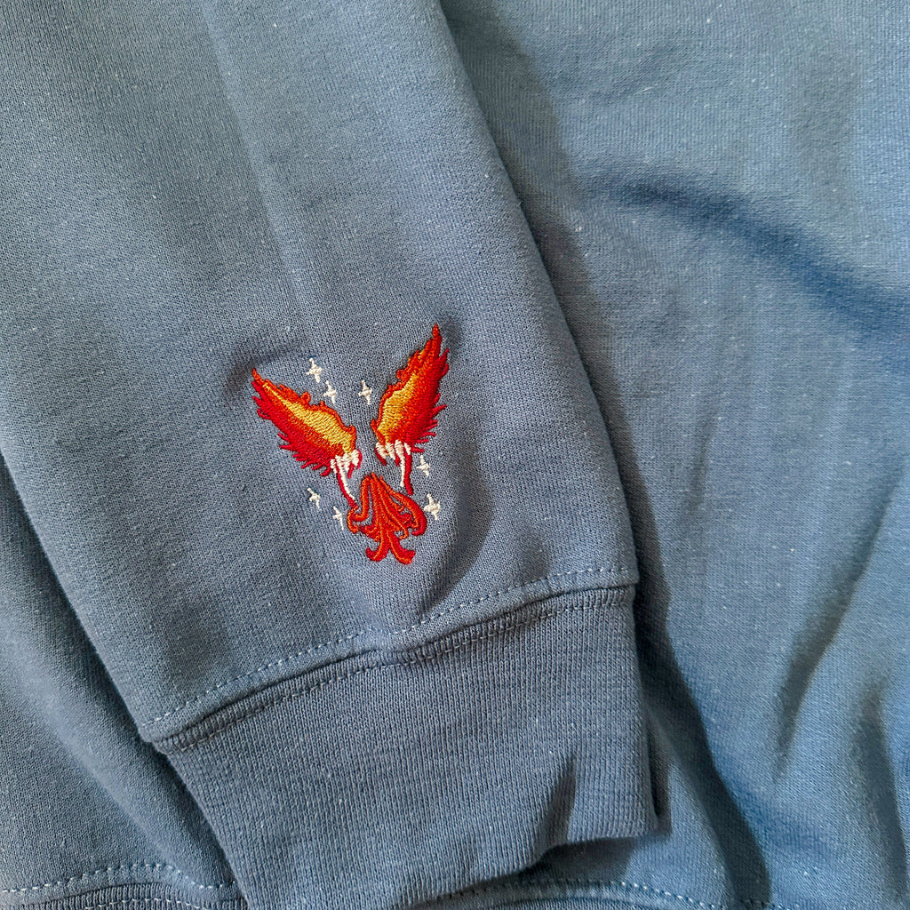 BLUE MEANS YOU EMBROIDERED CREWNECK