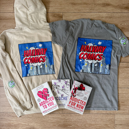 COMICS TEE *WITH FRONT POCKET