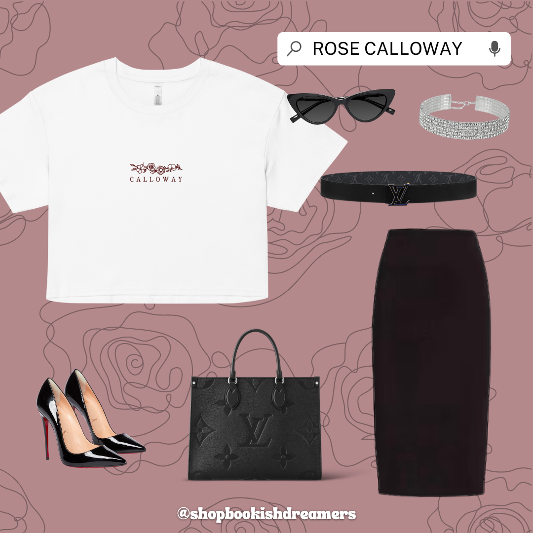 CALLOWAY EMBROIDERED CROP TEE