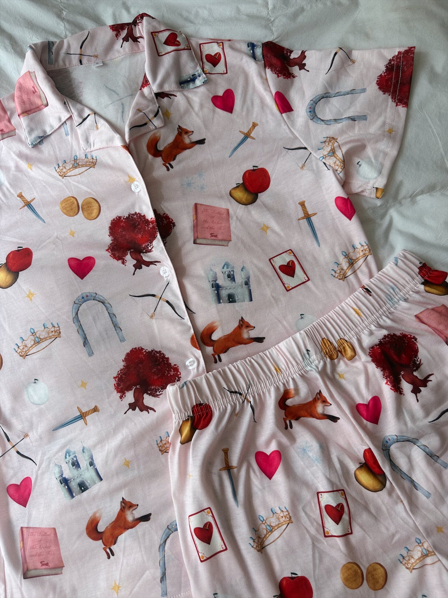 ONCE UPON A BROKEN HEART PAJAMA SHORTS SET