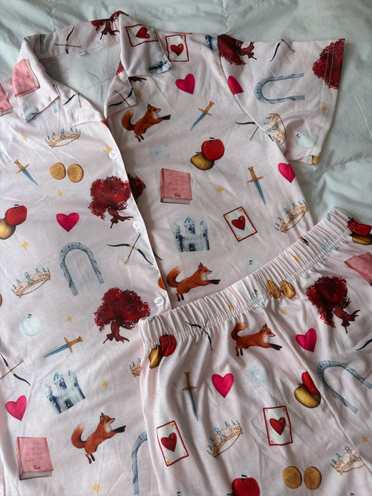ONCE UPON A BROKEN HEART PAJAMA SHORTS SET