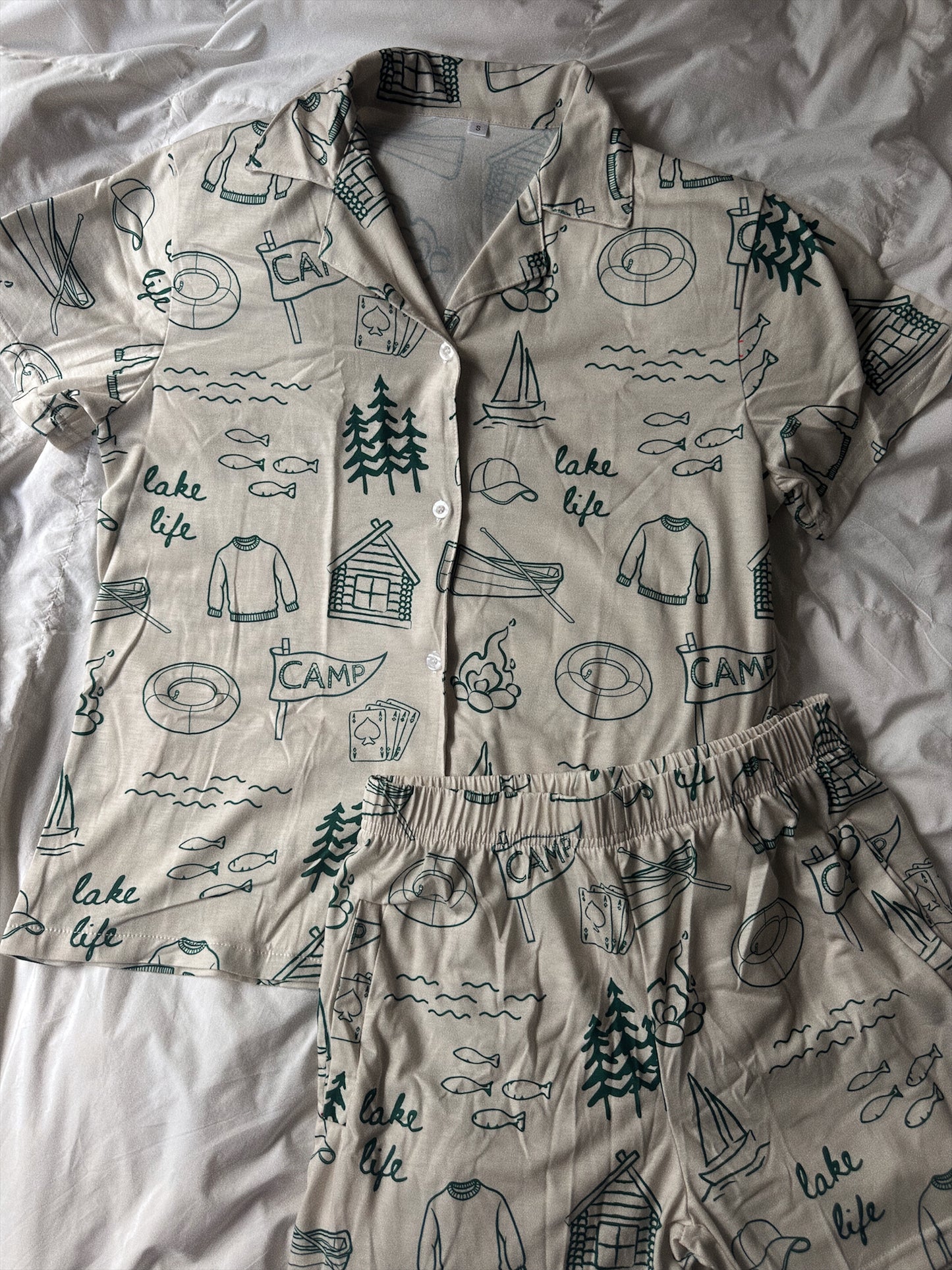 LAKE LIFE PAJAMA SHORTS SETS
