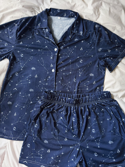 ZODIAC ACADEMY PAJAMA SHORTS SET