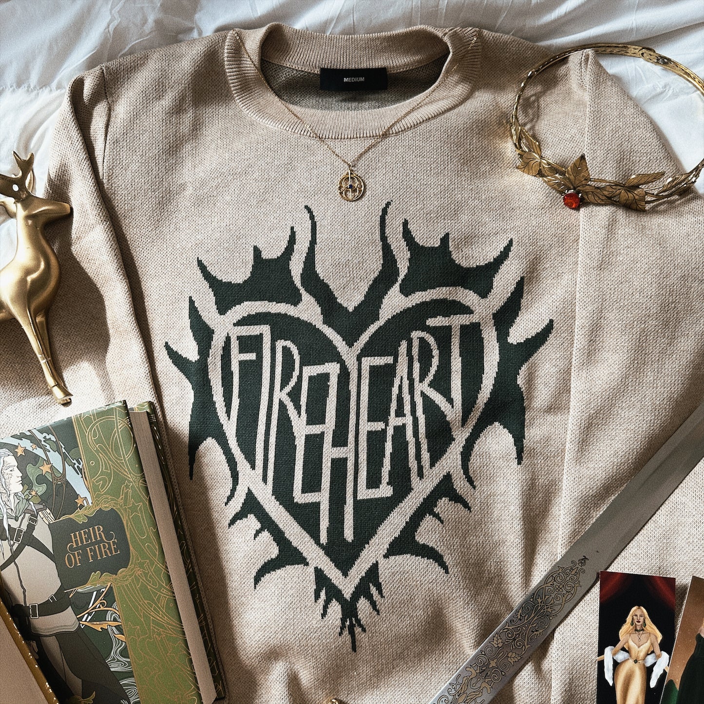 FIREHEART KNIT SWEATER