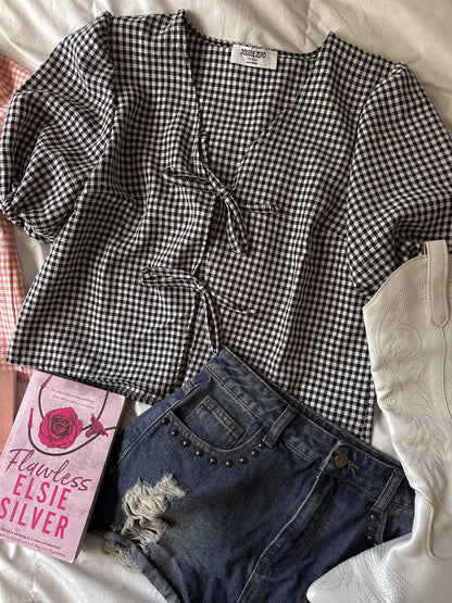 COWGIRL SUMMER GINGHAM TOP