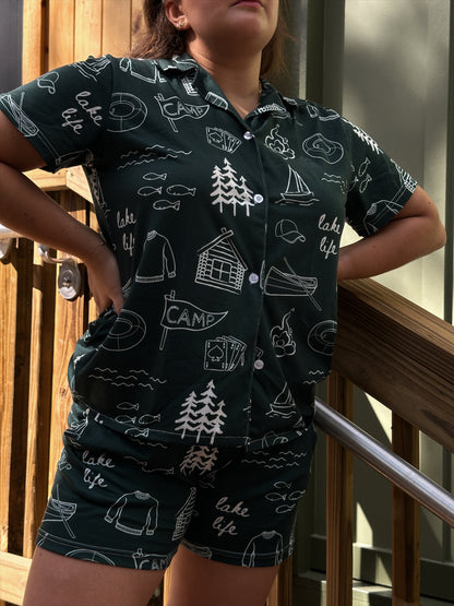 LAKE LIFE PAJAMA SHORTS SETS