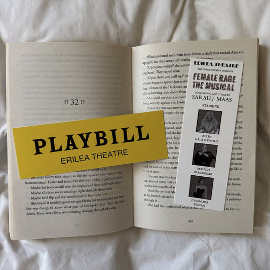 FEMALE RAGE PLAYBILL BOOKMARK