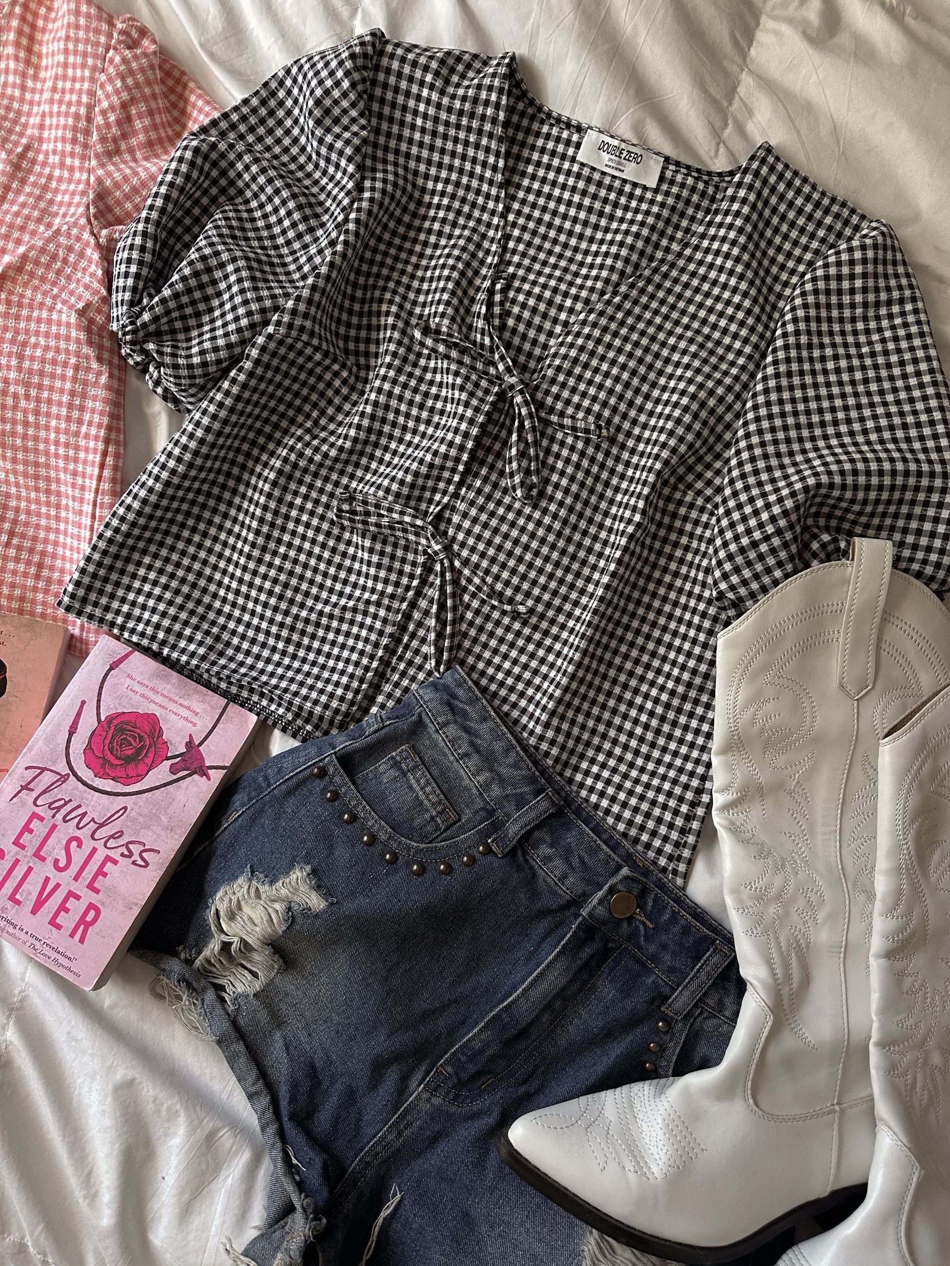 COWGIRL SUMMER GINGHAM TOP