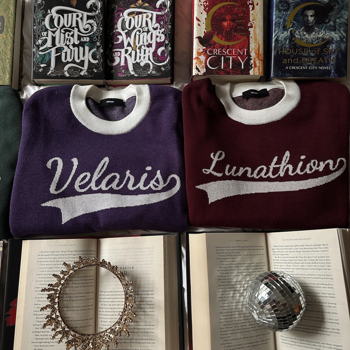 SARAH J MAAS BOOK LOCATIONS KNIT SWEATER