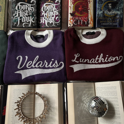 SARAH J MAAS BOOK LOCATIONS KNIT SWEATER
