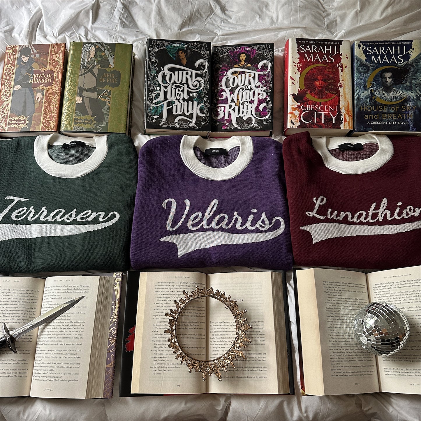 SARAH J MAAS BOOK LOCATIONS KNIT SWEATER