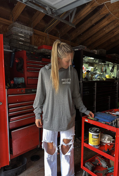 MOLLOY'S MOTORS HOODIE LONG-SLEEVE TEE