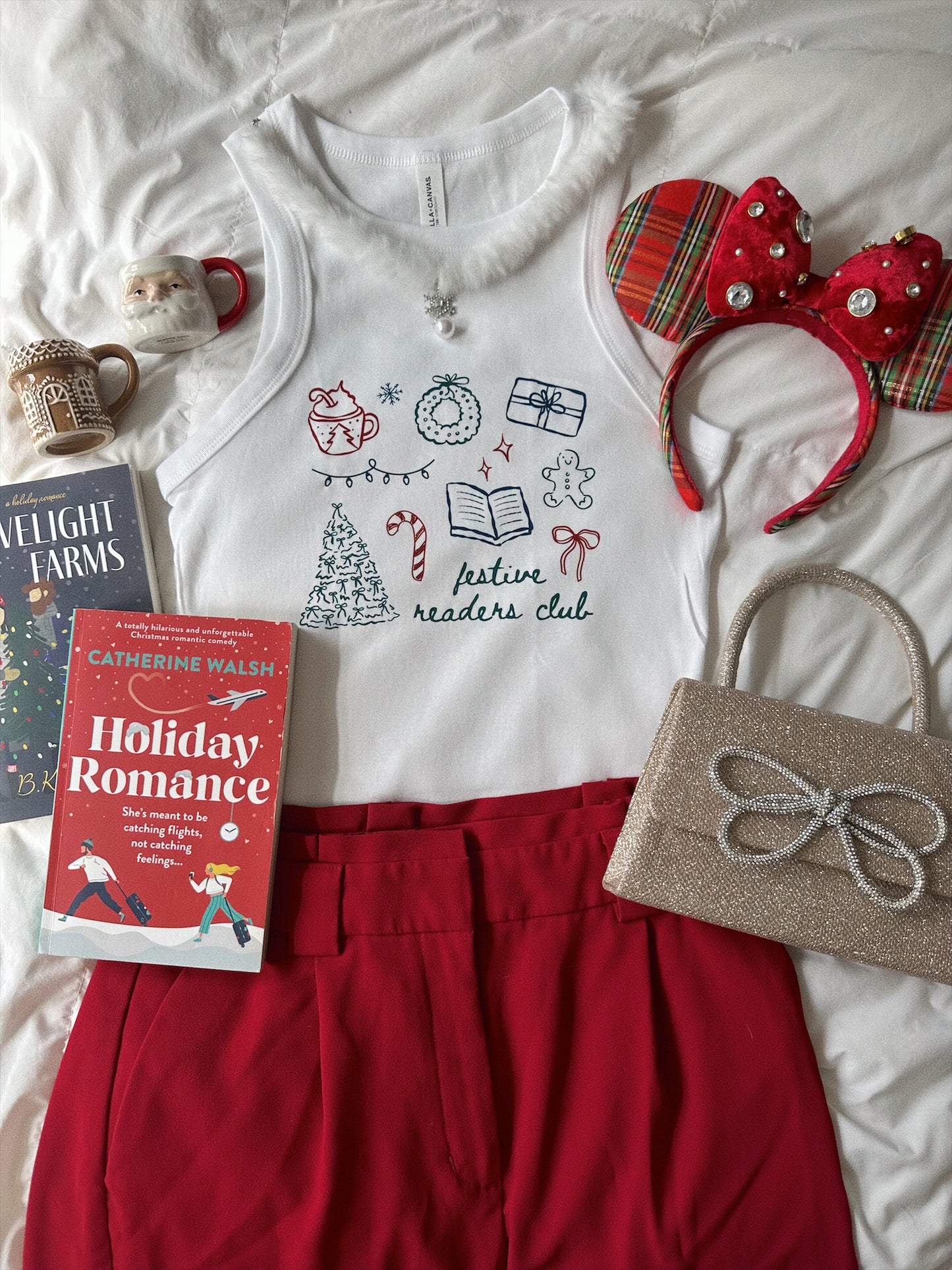 FESTIVE READERS CLUB RACERBACK TANK