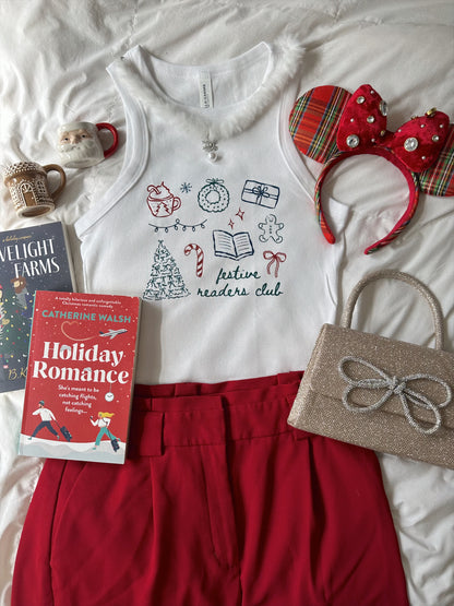 FESTIVE READERS CLUB RACERBACK TANK
