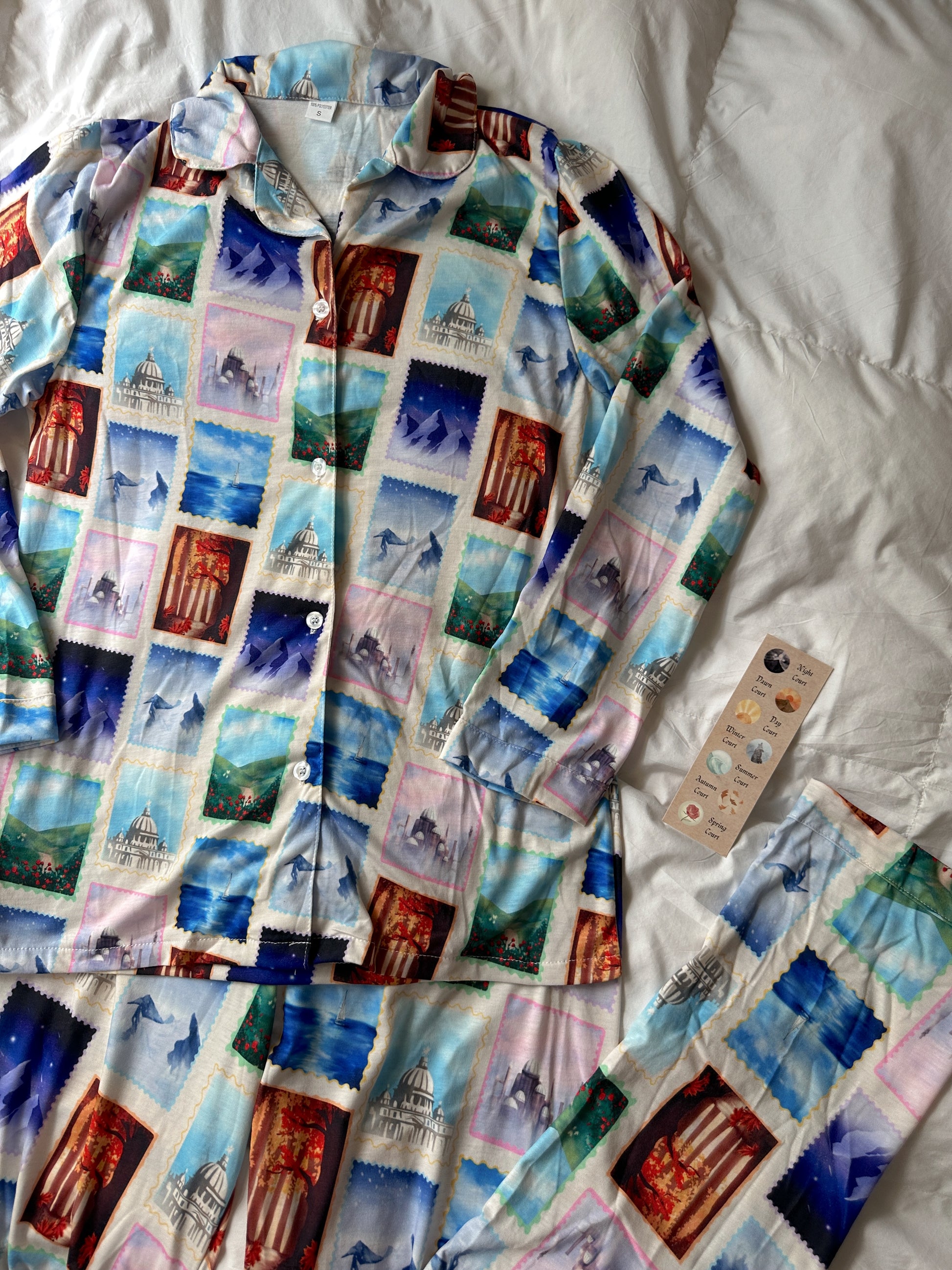 ACOTAR COURT STAMPS PAJAMA PANTS SET
