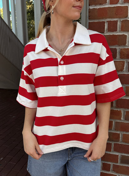 TOMMEN LADDIES OVERSIZED RUGBY SHIRTS