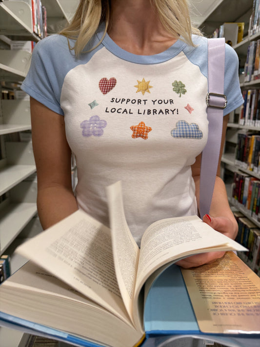 SUPPORT YOUR LOCAL❤ RAGLAN BABY TEES