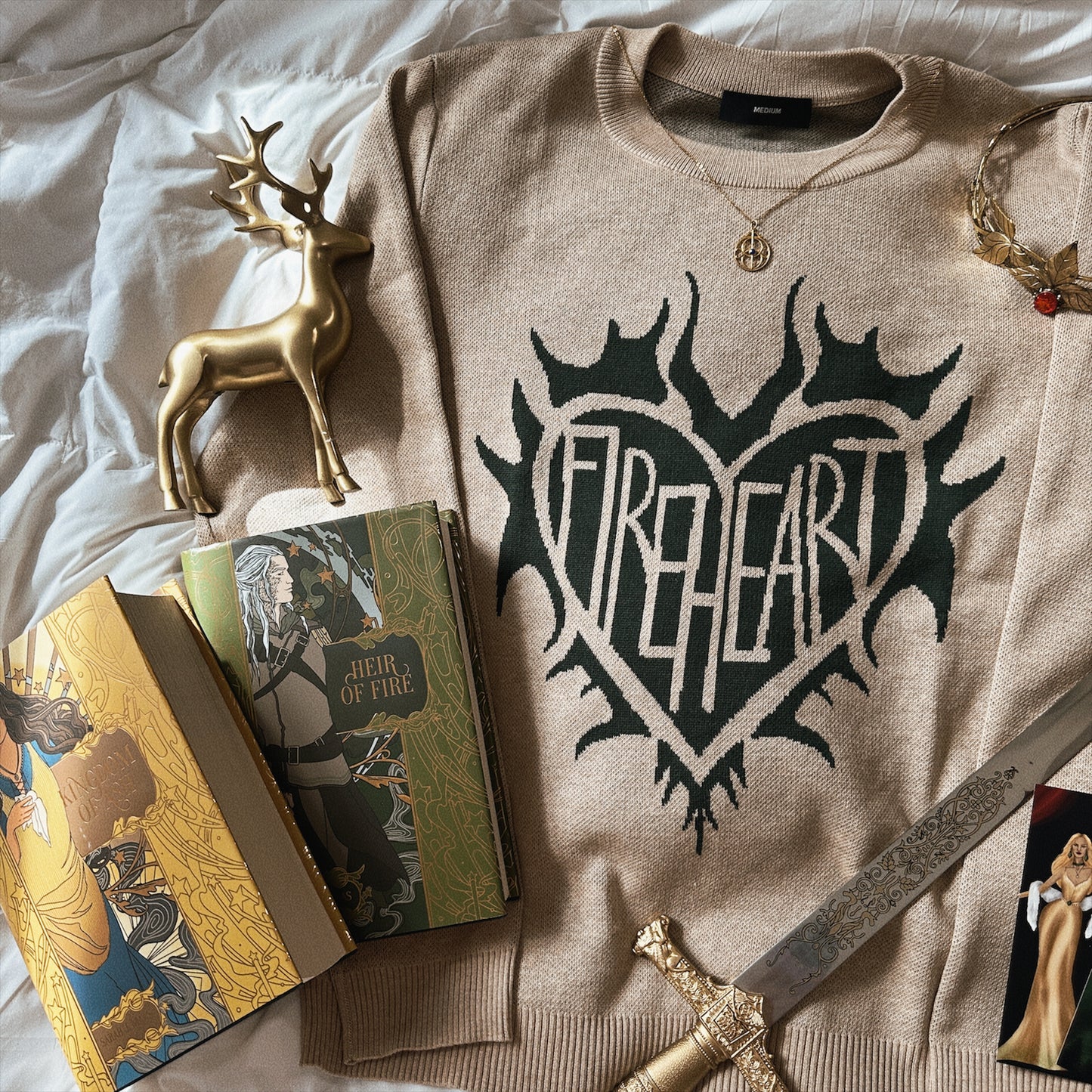 FIREHEART KNIT SWEATER