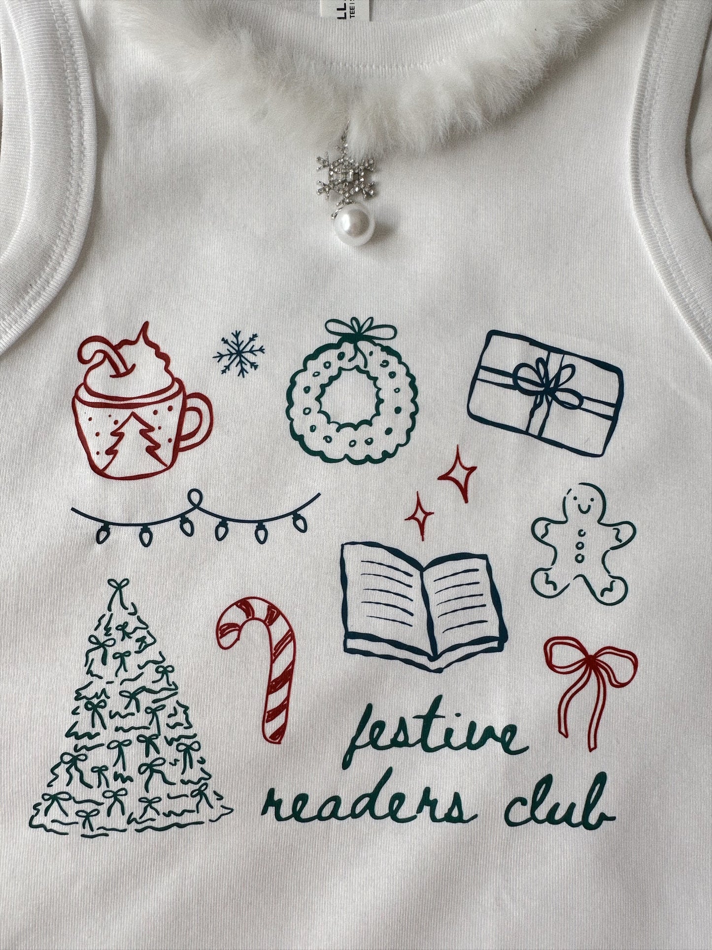 FESTIVE READERS CLUB RACERBACK TANK