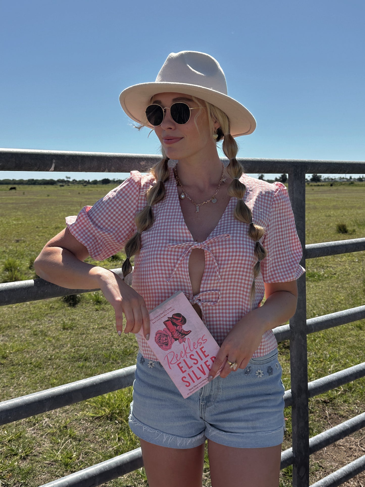 COWGIRL SUMMER GINGHAM TOP