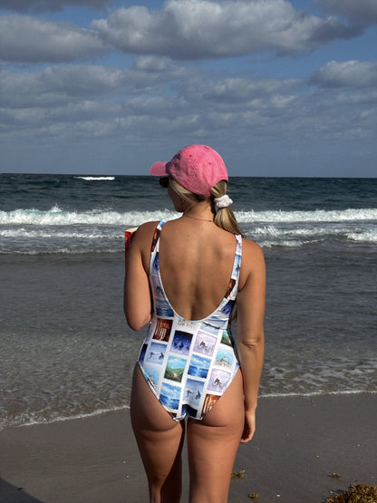 ACOTAR COURT STAMPS ONE PIECE SWIMSUIT