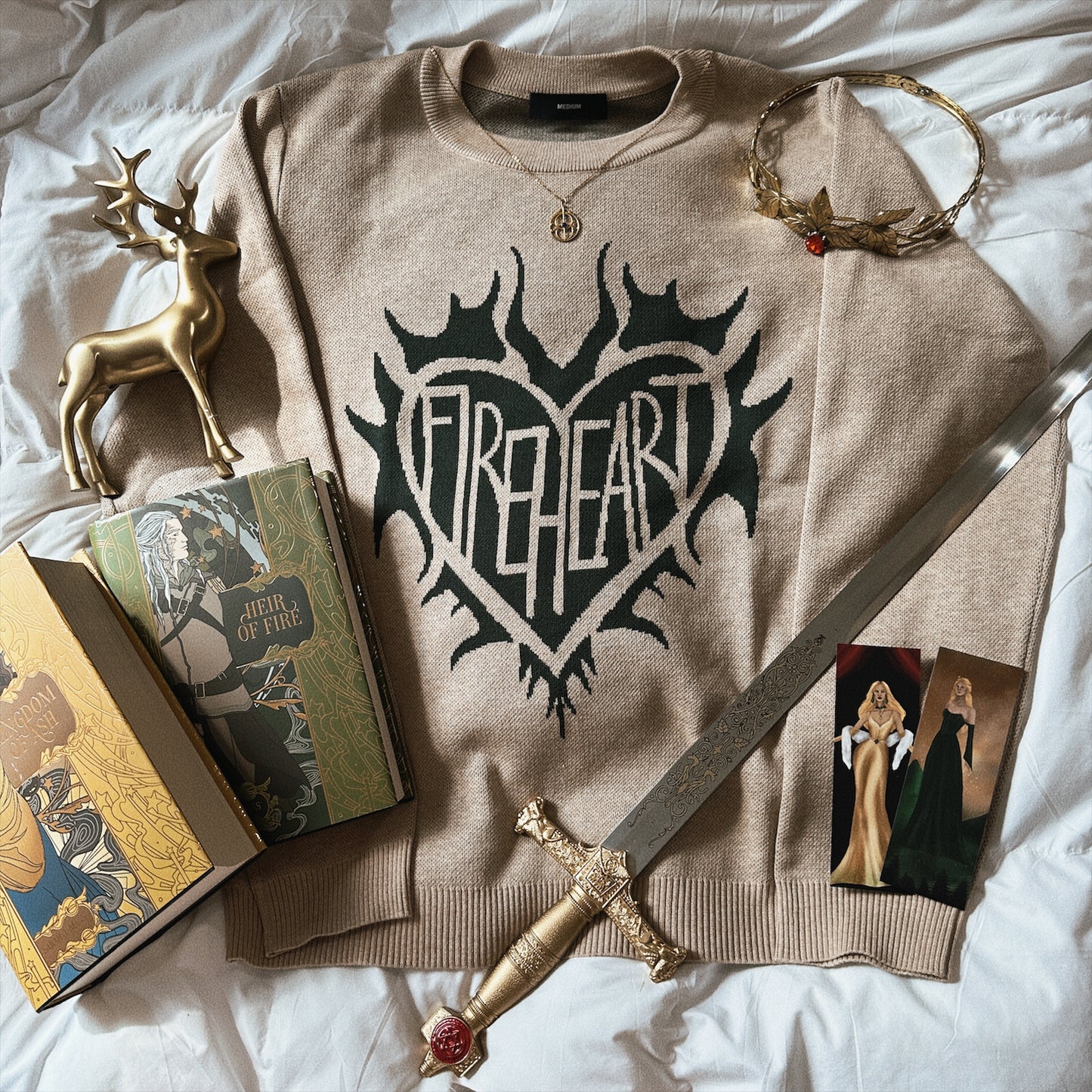 FIREHEART KNIT SWEATER