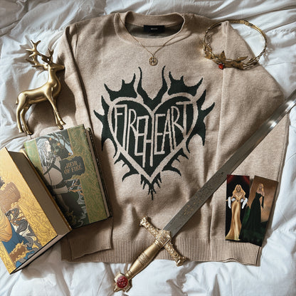 FIREHEART KNIT SWEATER