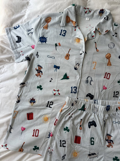 BOYS OF TOMMEN PAJAMA SHORTS SET