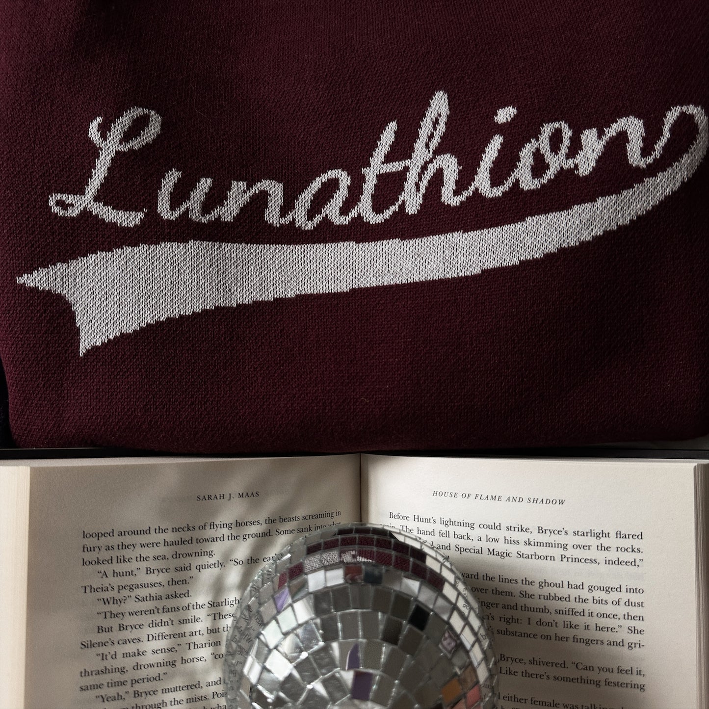 SARAH J MAAS BOOK LOCATIONS KNIT SWEATER