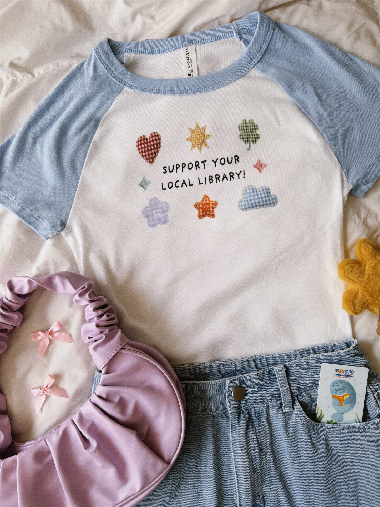 SUPPORT YOUR LOCAL❤ RAGLAN BABY TEES