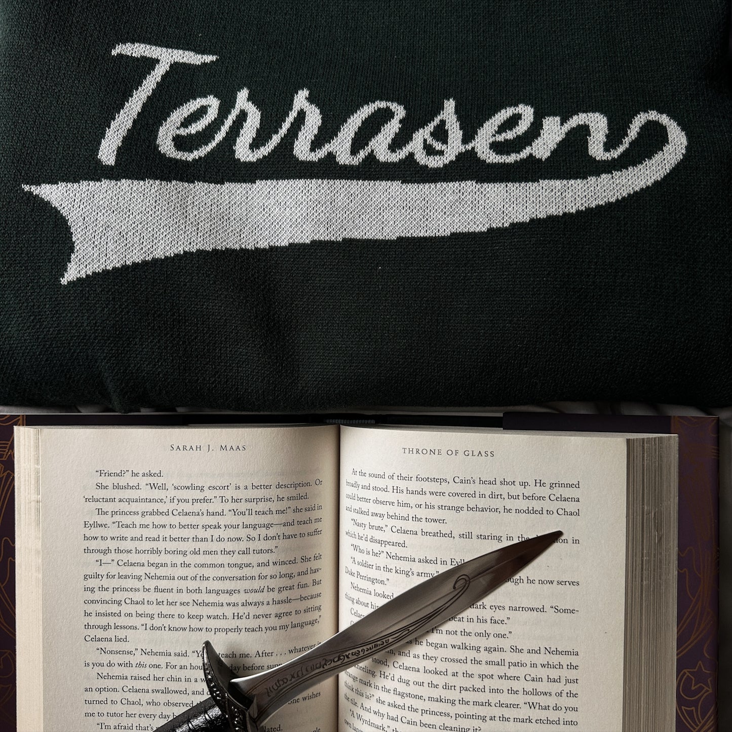 SARAH J MAAS BOOK LOCATIONS KNIT SWEATER