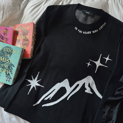 TO THE STARS WHO LISTEN KNIT SWEATER