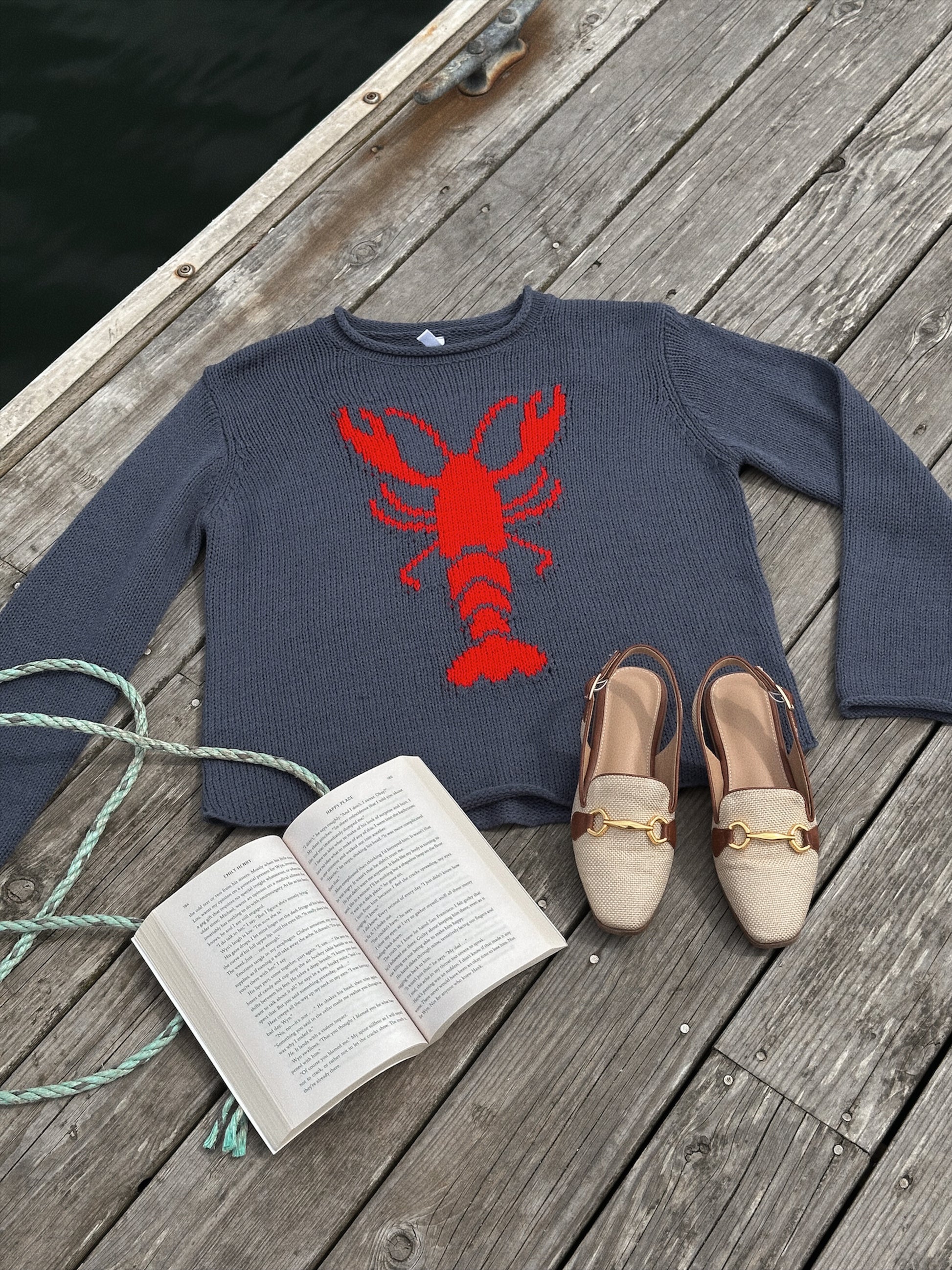 ANNUAL LOBSTER FESTIVAL KNIT SWEATER