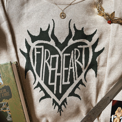 FIREHEART KNIT SWEATER