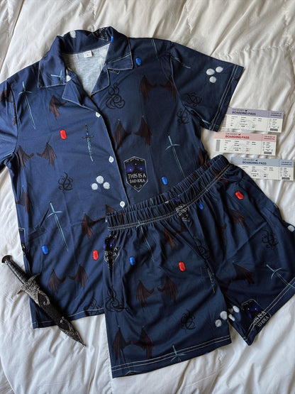 BAT BOYS PAJAMA SHORTS SET