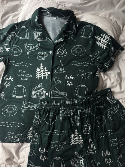 LAKE LIFE PAJAMA SHORTS SETS