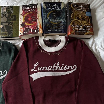 SARAH J MAAS BOOK LOCATIONS KNIT SWEATER