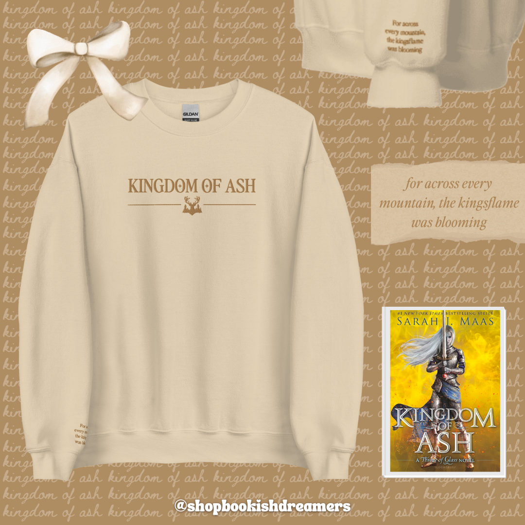 SARAH J MAAS BOOKS EMBROIDERED CREWNECK