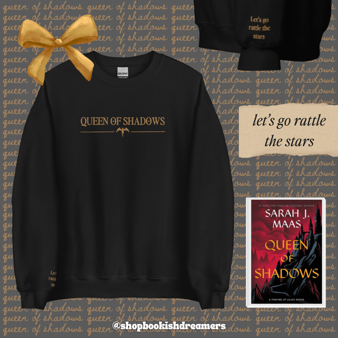 SARAH J MAAS BOOKS EMBROIDERED CREWNECK
