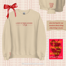 Load image into Gallery viewer, SARAH J MAAS BOOKS EMBROIDERED CREWNECK
